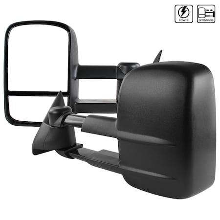 Spec-D Tuning 88-98 Chevrolet C10 Towing Mirrors - Power RMX-C1088-P-FS